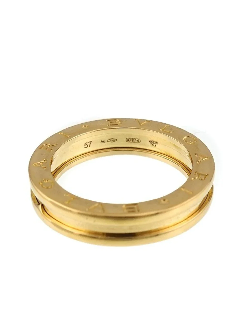 Bvlgari Band 57 Ring 18K Yellow Gold